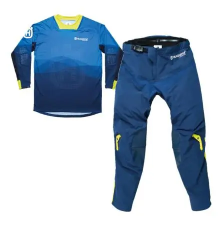 

NEW 2020 FOR HUSQVARNA MOTO JERSEY BLUE Racing Riding Jersey Pants Motorcycle MX riding combination