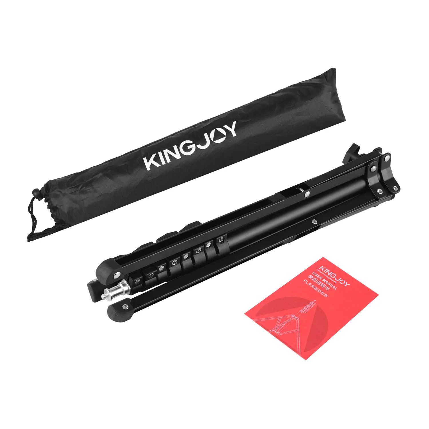 KINGJOY FL2009 регулируемый металлический штатив-светильник с сумкой для фотостудии софтбокс с отражателем светодиодный видео светильник зонтик