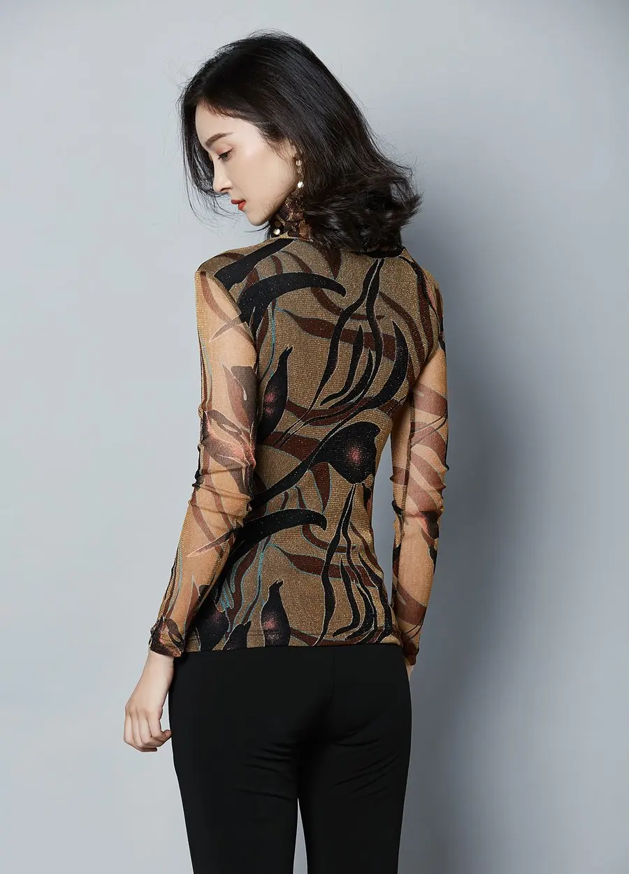 Blusas Mujer De Moda женская блузка Harajuku с принтом, длинный рукав, повседневный Топ, Офисная уличная одежда, сексуальные дамские зимние топы, большие размеры