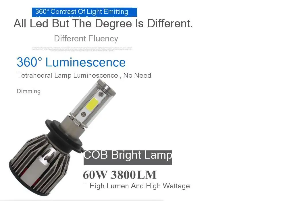 Head Light Bulbs led Headlamp T9 Car Headlight H1 H3 H4 H7 H8/9/11 H13 9005 9006 9012 Auto Bulb Headlamp 6000K Head Light Bulbs