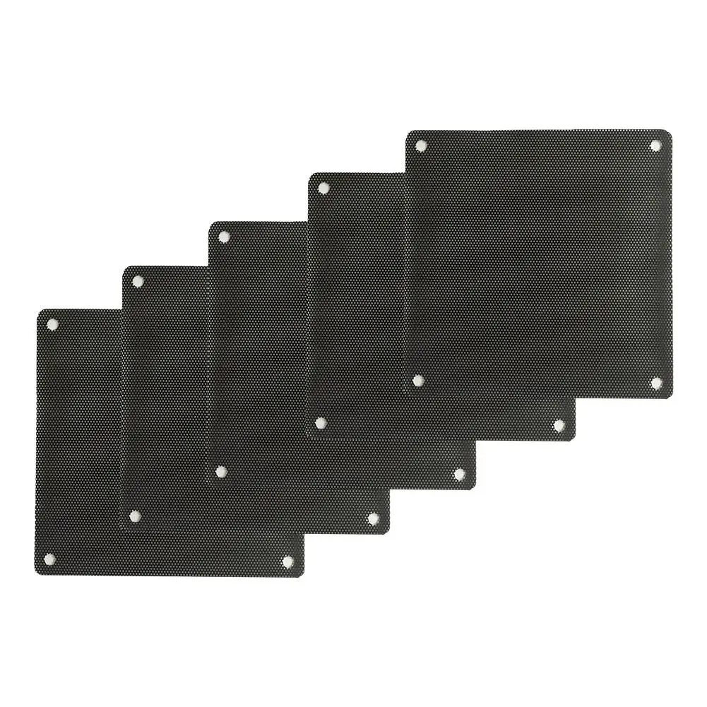 8cm 5 pcs Dust Filter Chassis Cooling Fan Dust Filter Computer Mesh PVC PC Fan Case 5
