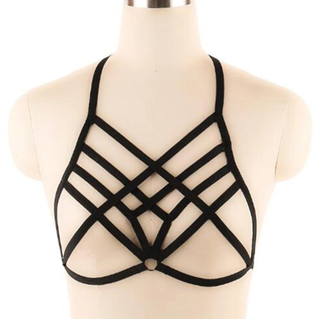 Fashion Sexy Women's Lingerie Hollow Cage Harness Bra Tops Bralette Bustier Body Lingerie Belt Bra, 14 Styles
