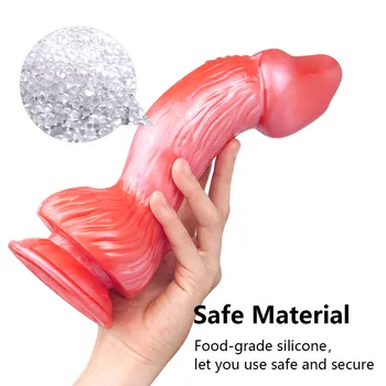Huge Soft Bird Shape Dildos Anal Butt Plug Female Masturbator Realistic Dildos for Women Toys for Adults 18 Erotic sex shop 4