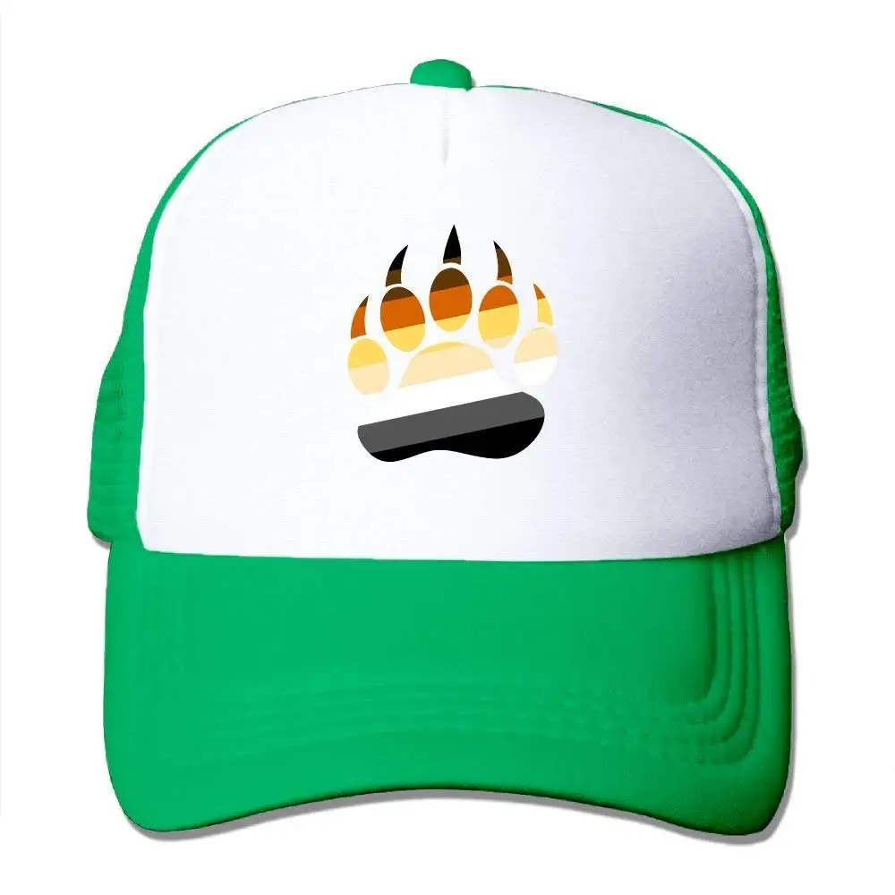 Gay Bear Pride Paw Trucker шапка унисекс для взрослых бейсбольная сетчатая Кепка черная