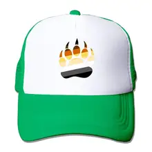 Gay Bear Pride Paw Trucker шапка унисекс для взрослых бейсбольная сетчатая Кепка черная