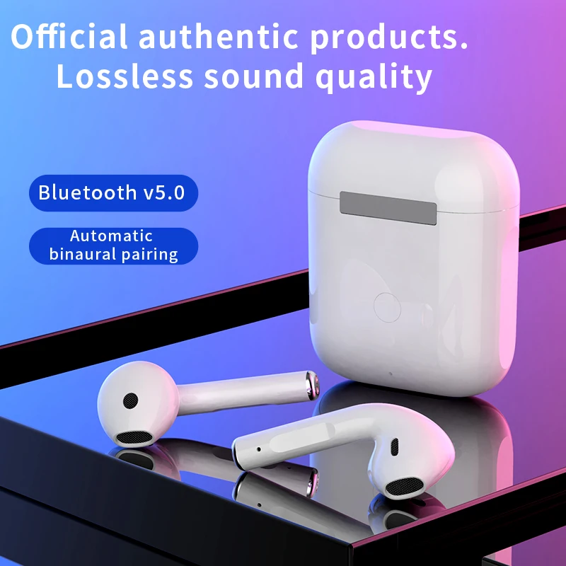 Wireless Bluetooth 5 0 Headset TWS Mini Sports Stereo In ear Earbuds with Charging Compartment Support Call Voice Control