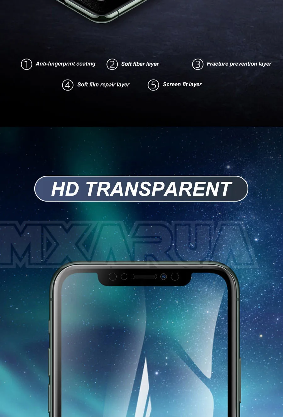 99D полная Защитная мягкая Гидрогелевая пленка для iPhone X XR XS 11 Pro Max Защитная пленка для экрана для iPhone 7 8 6 6s Plus X 6 стеклянная пленка