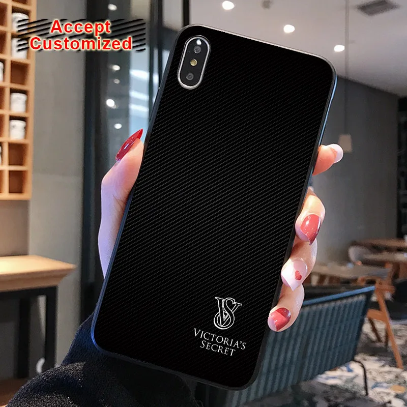 Розовый чехол для iPhone 11 Pro 10 X XS Max XR 5 5S SE 6 6S 7 8 Plus Victoria samsung Galaxy Note 8 9 10 S8 S9 S10 Plus Secret - Цвет: 4