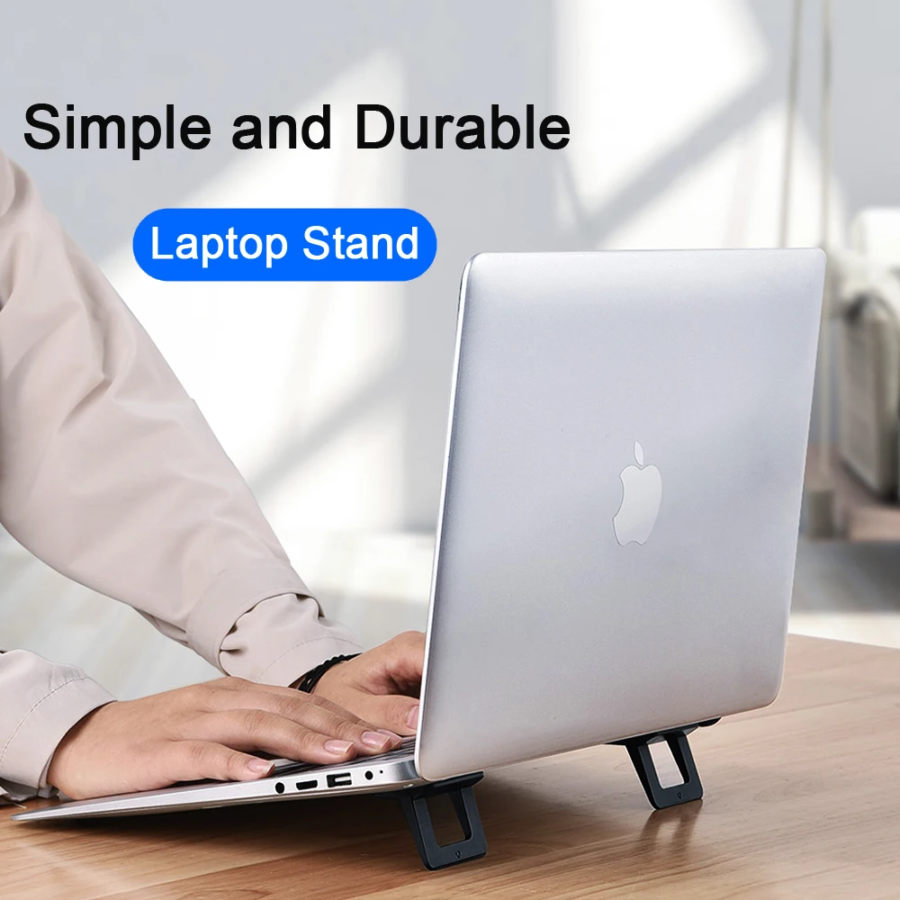 

Universal Laptop Stand for MacBook Pro Air Non-slip Foldable Desktop Laptop Holder Mini Portable Cooling Pad Notbook Stand