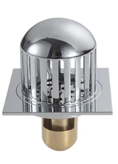 Electroplated chrome 10x 10 см латунный дезодорант трап анти-лист анти-Блокировка для крыши верхней террасы большое смещение стиль трап - Цвет: Electroplated chrome