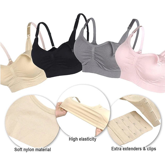 Maternity Bras Wirefree Nursing Bra Pregnancy Clothes Prevent Sagging Breastfeeding  Women's Breathable lactancia Bra