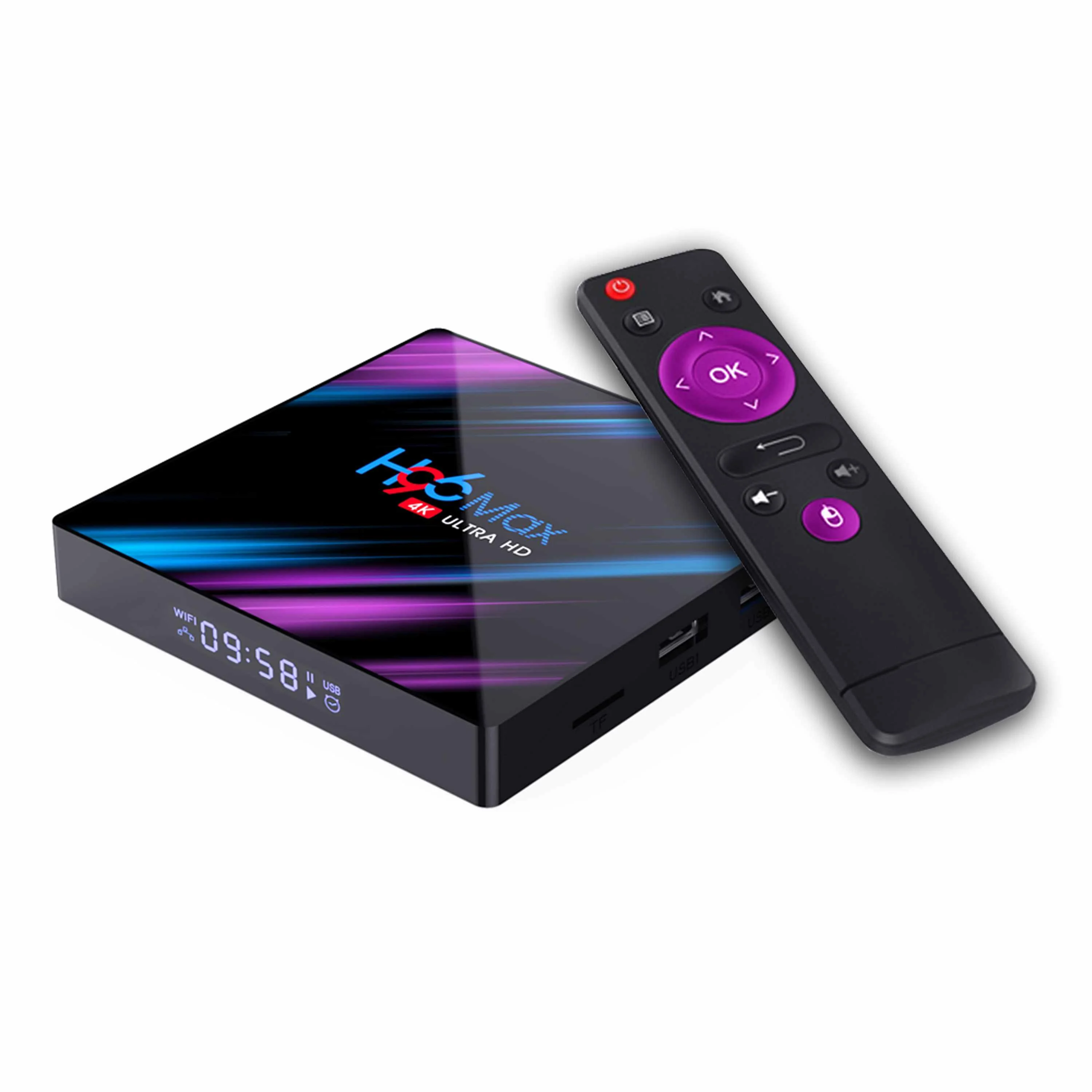 H96 MAX RK3318 Smart TV Box Android 9.0 4GB 32GB 64GB Media player 4K Google Voice Assistant Netflix Youtube H96MAX 2GB16GB