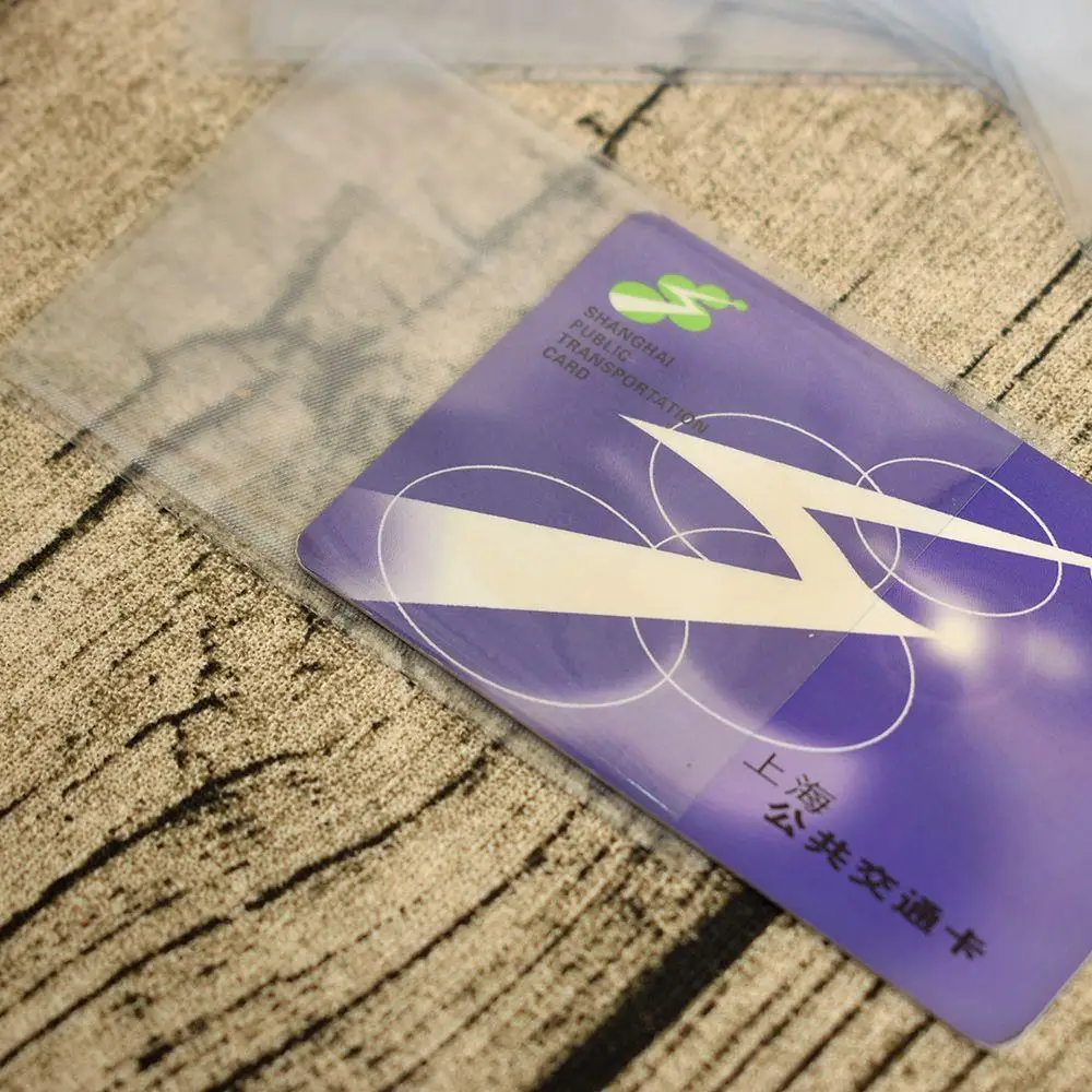 10PCS/Lot PVC Transparent Credit Card Holder Protect ID Card Business Cover Credit Protection Case Bank Package