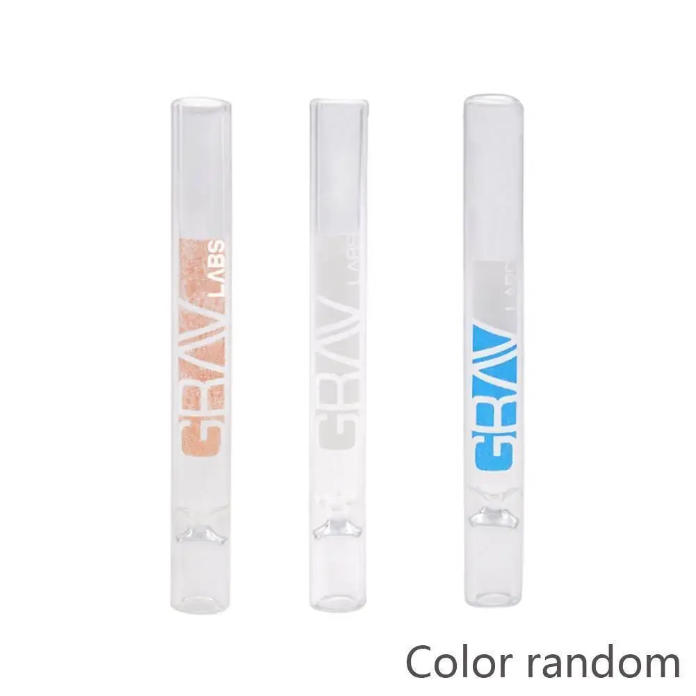 

Random Color Compact 10cm Funnel-shaped Steamroller Smoking Clear Pipe Pipe Glass Mini T2E9