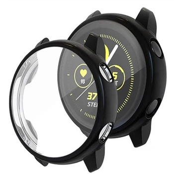 

For Galaxy Watch Active 2 Screen Protection Case 44mm Bumper Protector HD Full Coverage Easy Installation