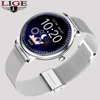 

2020 New Smart Watch Women Heart Rate Blood Pressure Physiological Monitoring IP67 Waterproof Fashion Smartwatch Fitness Tracker