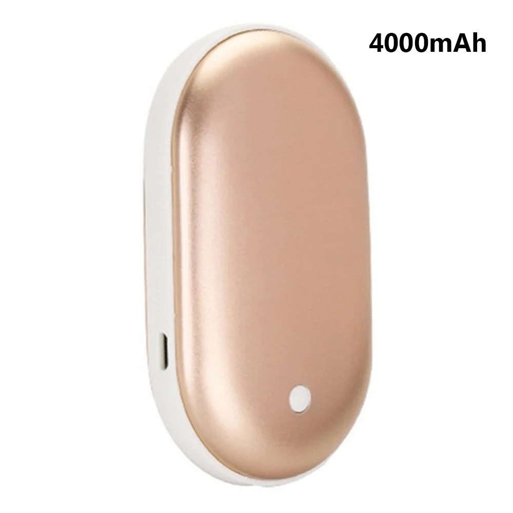 Gold 4000mAh 4000/5200mAh 5V USB Перезаряжаемые светодиодный Электрический подогреватель для рук для путешествий Handy с длительным сроком службы Мини карманный нагреватель домашние теплые продукта - Цвет: Gold 4000mAh
