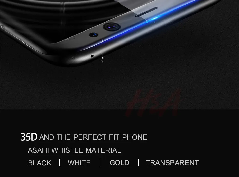 H& A 35D изогнутое полное покрытие Защитное стекло для samsung Galaxy S9 Plus S8 Plus закаленное защитное стекло для экрана Note 8 9 10