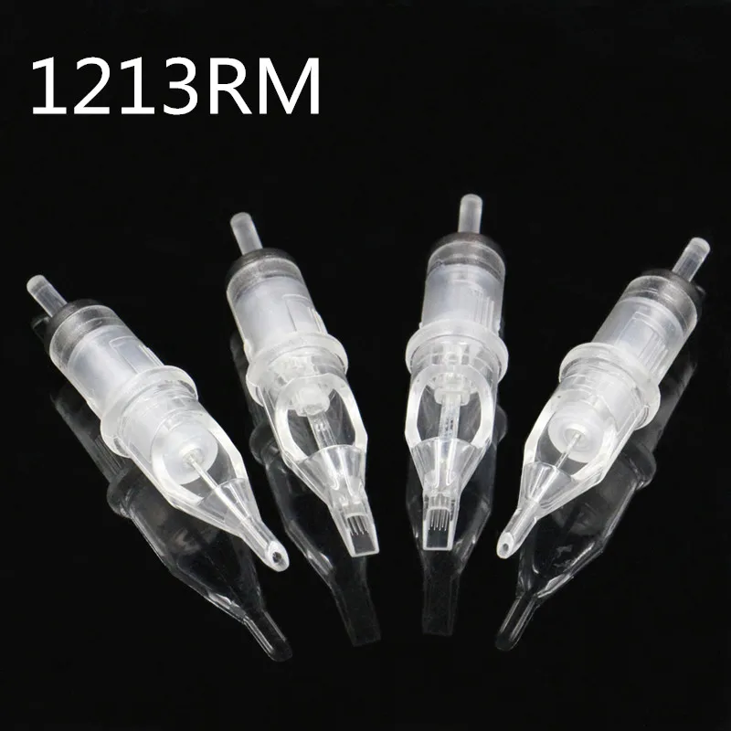 13RM Premium Clear Cartridge Needles Round Magnum 0.35 mm Original Cartridge Needles For Tattoo Machine Pen Tattoo Grip