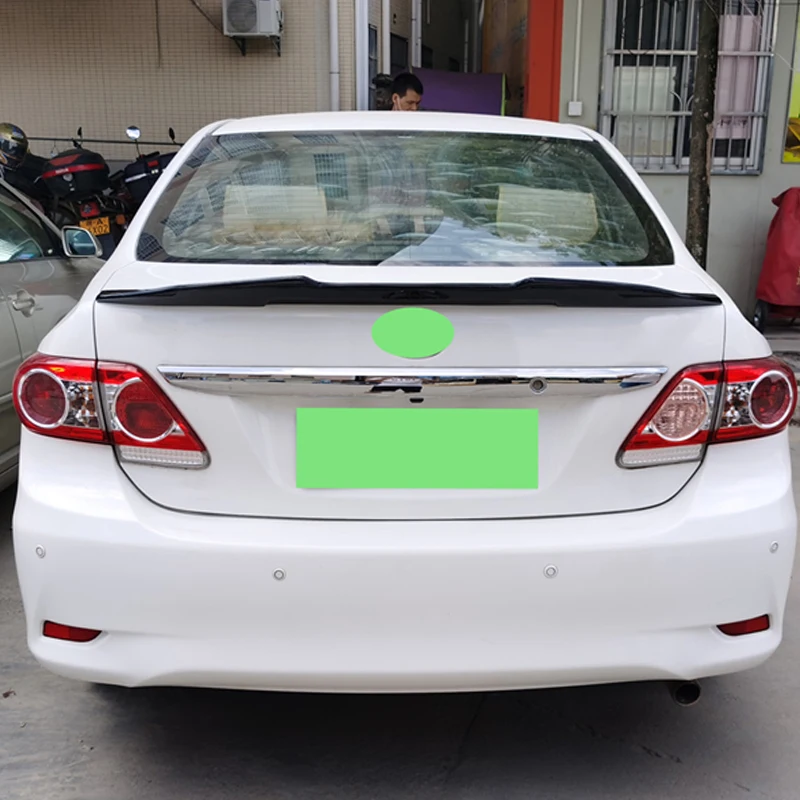 Подходит для спойлера Toyota Corolla 2006 2013 лет реальный глянцевый спортивный аксессуар