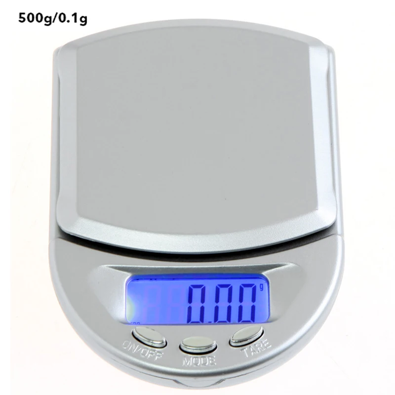 500gx0.1g Urijk 0,01/0,1 г Мини ЖК цифровые весы Подсветка портативные весы для кухни Карманные ювелирные электронные весы 500/200/100g Ёмкость - Цвет: 500gx0.1g
