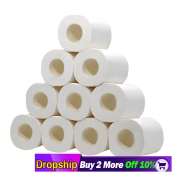

White Toilet Paper Toilet Roll Tissue 6/8/10/12 Roll Pack Towels Tissue Home Bath Toilet Roll Paper Primary Wood Pulp Toilet Pap