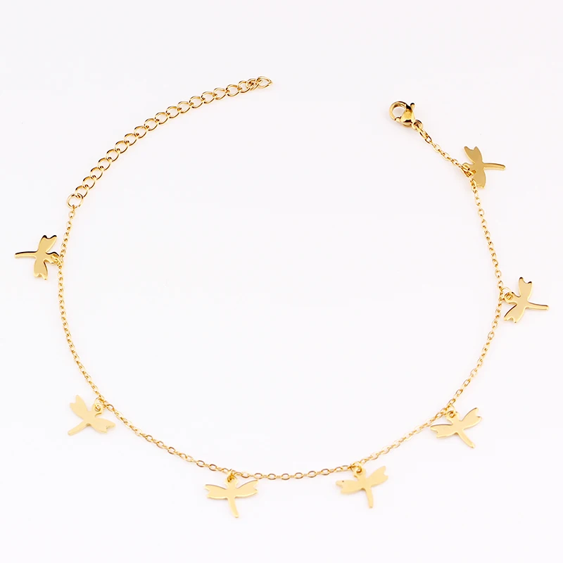 SUQI New Bohemian Woman Simple Golden Dragonfly Beach Foot Leg Chain Barefoot Anklets Sandal Female Bracelet Crochet Holiday SUQI New Bohemian Woman Simple Golden Dragonfly Beach Foot Leg Chain Barefoot Anklets Sandal Female Bracelet Crochet Holiday