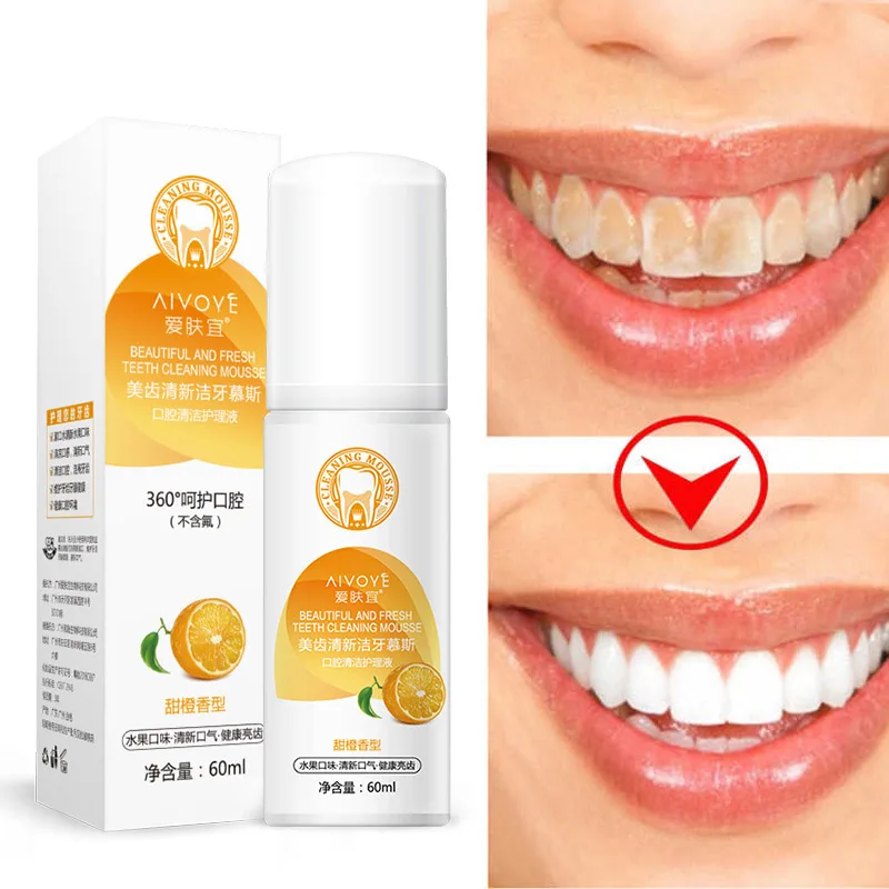 

Teeth Cleaning Mousse With Quick Whitening Teeth Cleaning Oral Removing Tea Stain Dental Plaque Black And Yellow Teeth