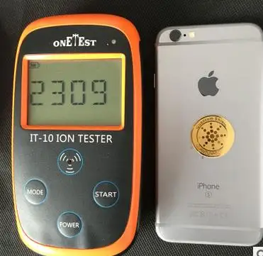 Ионный экран с отрицательными ионами 24K 3 г | 4G Защита Анти-Радиационная наклейка 5G