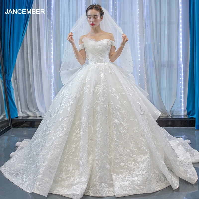 J66955 jancдекабря бальное платье платья 2020 с вуалью без бретелек стандартное белое