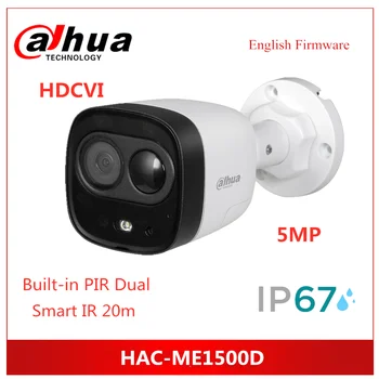 

Dahua 5MP HDCVI Active Deterrence Camera 1/2.7" CMOS Smart IR 20 meters Built-in PIR Dual-tect Security camera HAC-ME1500D