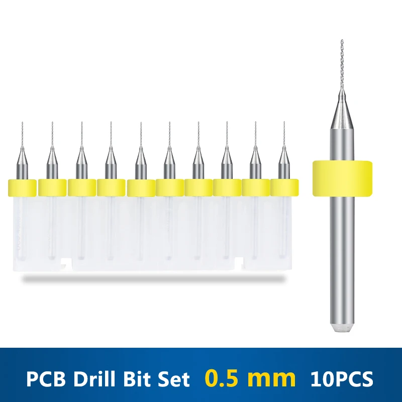 Carbide PCB Drill Bits 0.5mm Mini CNC Drilling Bit Set For Print Circuit Board Drilling drill bit set drill bits drill bit