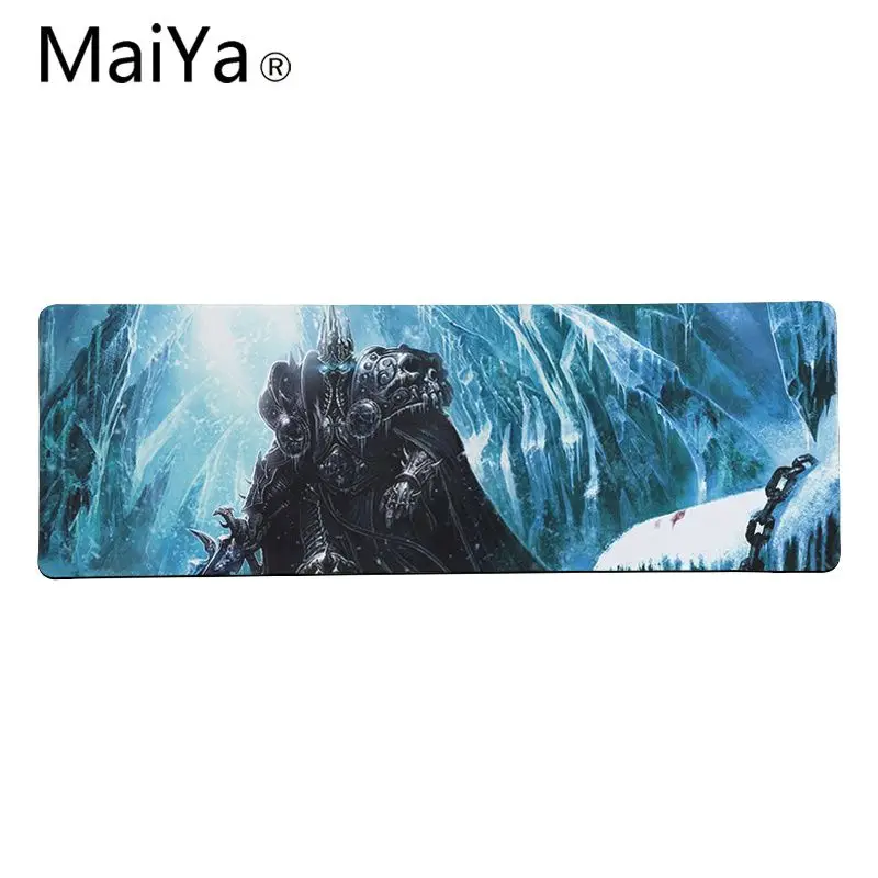 Maiya высокое качество WOW World of Warcraft Arthas резиновый ПК компьютерный игровой коврик для мыши большой коврик для мыши клавиатуры коврик - Цвет: Lock Edge 40X90cm