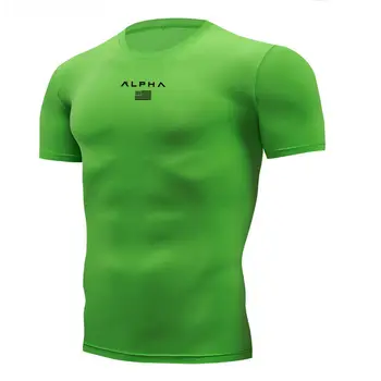 

Shirt Homme Running Men Designer Quick Dry T-Shirts Running Slim Fit Tops Tees Sport Men's Fitness Gym T Shirts