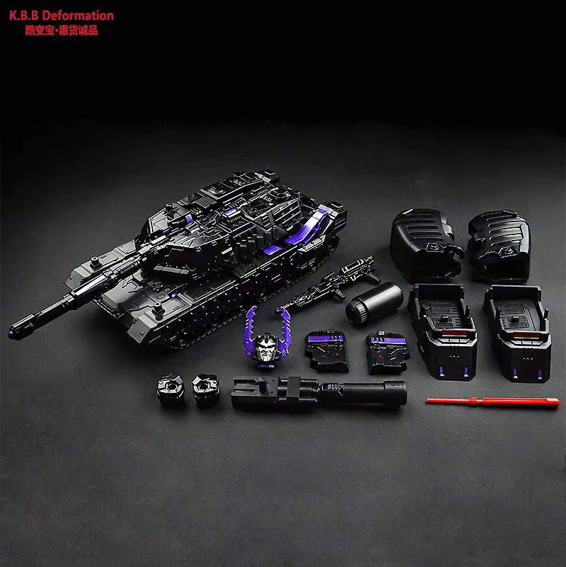 

Transformation Toy Jingang cool bian bao Tank Dark Version Lg13 Megatron Blasting Tank Leader Class Model