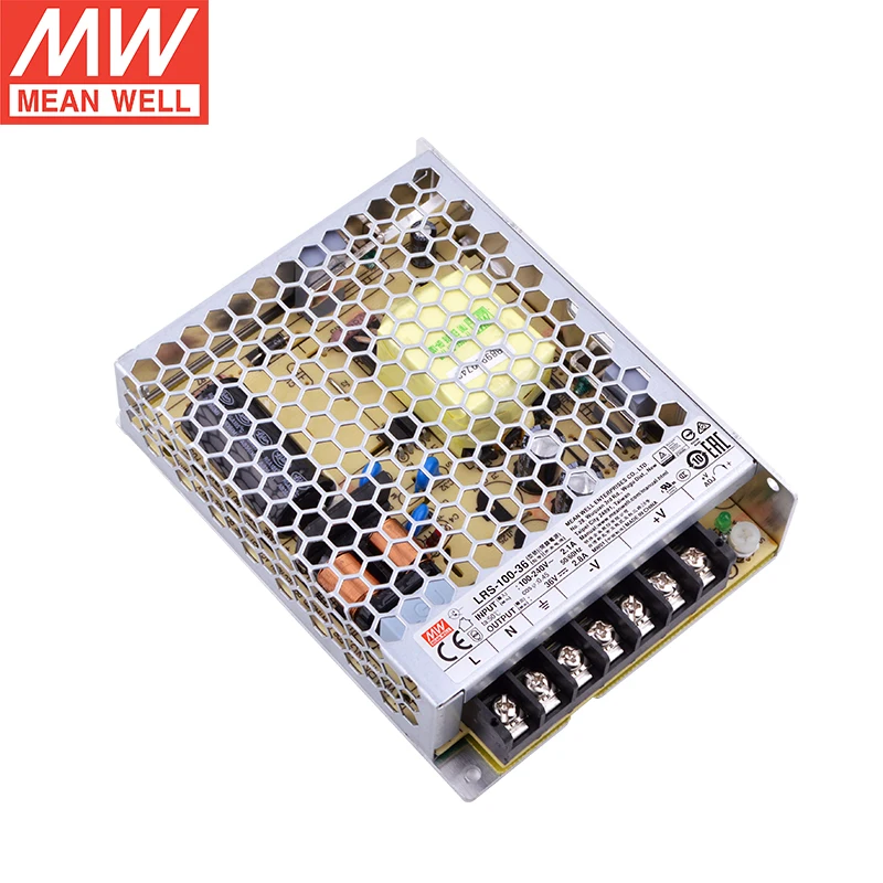 MEAN WELL LRS-100-36 100 Вт 36 в импульсный источник питания 110 В/220 В переменного тока до 36 В постоянного тока 2.8A 100 Вт Meanwell блок питания PSU трансформатор