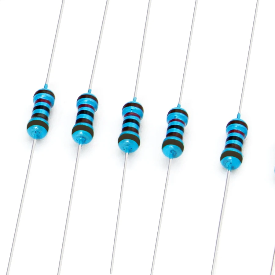 Metal Film Resistor Metal Film Resistors 500pcs/lot 50 values 1/4W 0.25W 1% Metal Film Resistor Assortment Kit Set 1R-10mR 1ohm-10Mohm resistor samples kit