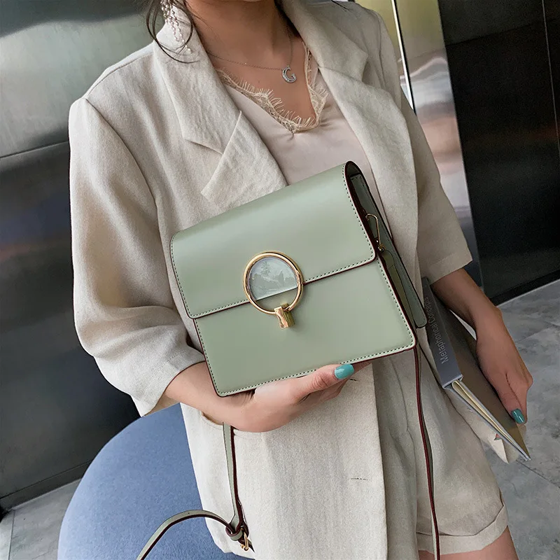 

New Arrival Bag WOMEN'S Bag 2019 New Style Korean-style Trend Versatile INS-Style Lock Vintage Crossbody Bag