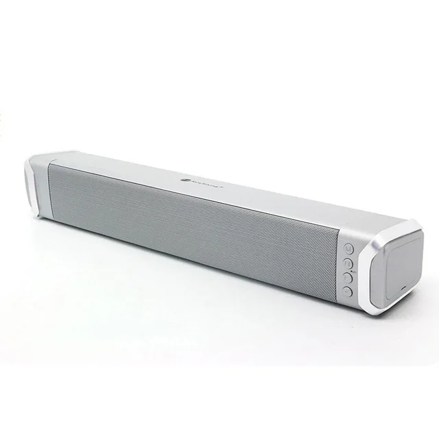 Silver 40W 40WSound Blaster Echo Wall Беспроводной Bluetooth динамик сабвуфер автомобильная карта длинный бар компьютер домашний кинотеатр/AUX/радио/TF карта - Цвет: Silver 40W