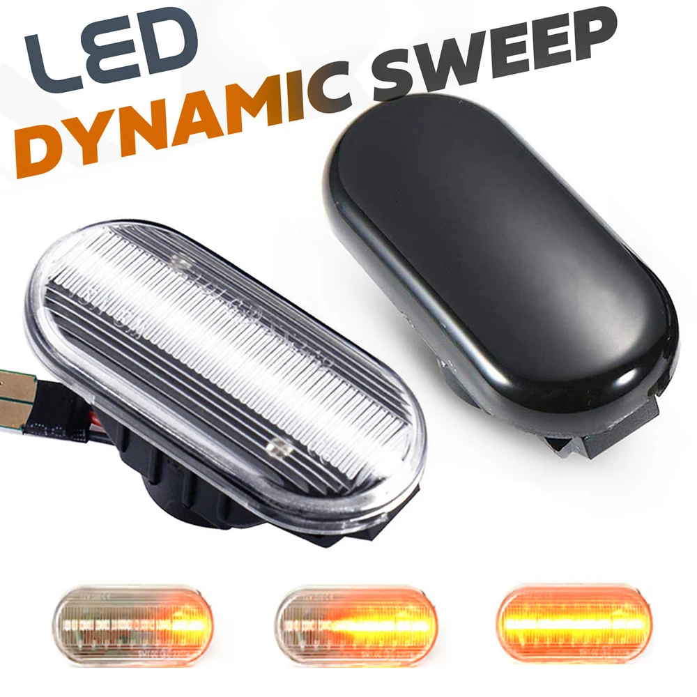 

2x LED Side Marker Light Repeater Turn Signal Light for Nissan Micra K12 C Qashqai J10 Navara D40 Note E11 NE11 350Z Z33 Terrano