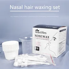 Воск для носа мягкий и не раздражающий портативный удаление волос из носа набор восковой эпиляции