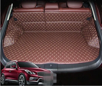 

No Odor Full Surrounded Special Car Trunk Mats for Infiniti QX50 Durable Waterproof Boot Carpets Easy Clean Non Slip