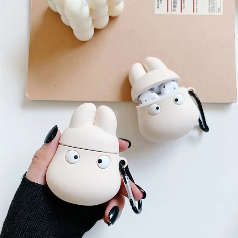 Мультфильм рисунок Защитный чехол силиконовый чехол оболочка протектор для Airpods 1/2
