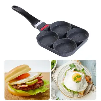 

Four-hole Omelet Pan Frying Pot Thick-bottomed Non-stick Egg Pancake Steak Pan Cooking Pot Egg Hamburguer Pans Set Freeshipping