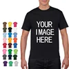 NO LOGO Price Cotton Short Sleeve Solid Color O-neck T-shirt Tops Tee Customized Print Your Own Design Printed Unisex Tshirt ► Photo 2/6