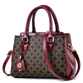 

2019 Quality Women Handbags Leather Shoulder Bag Female Patchwork Messenger Bag Printing Ladies Tote Bags For Women Bolsas Sac