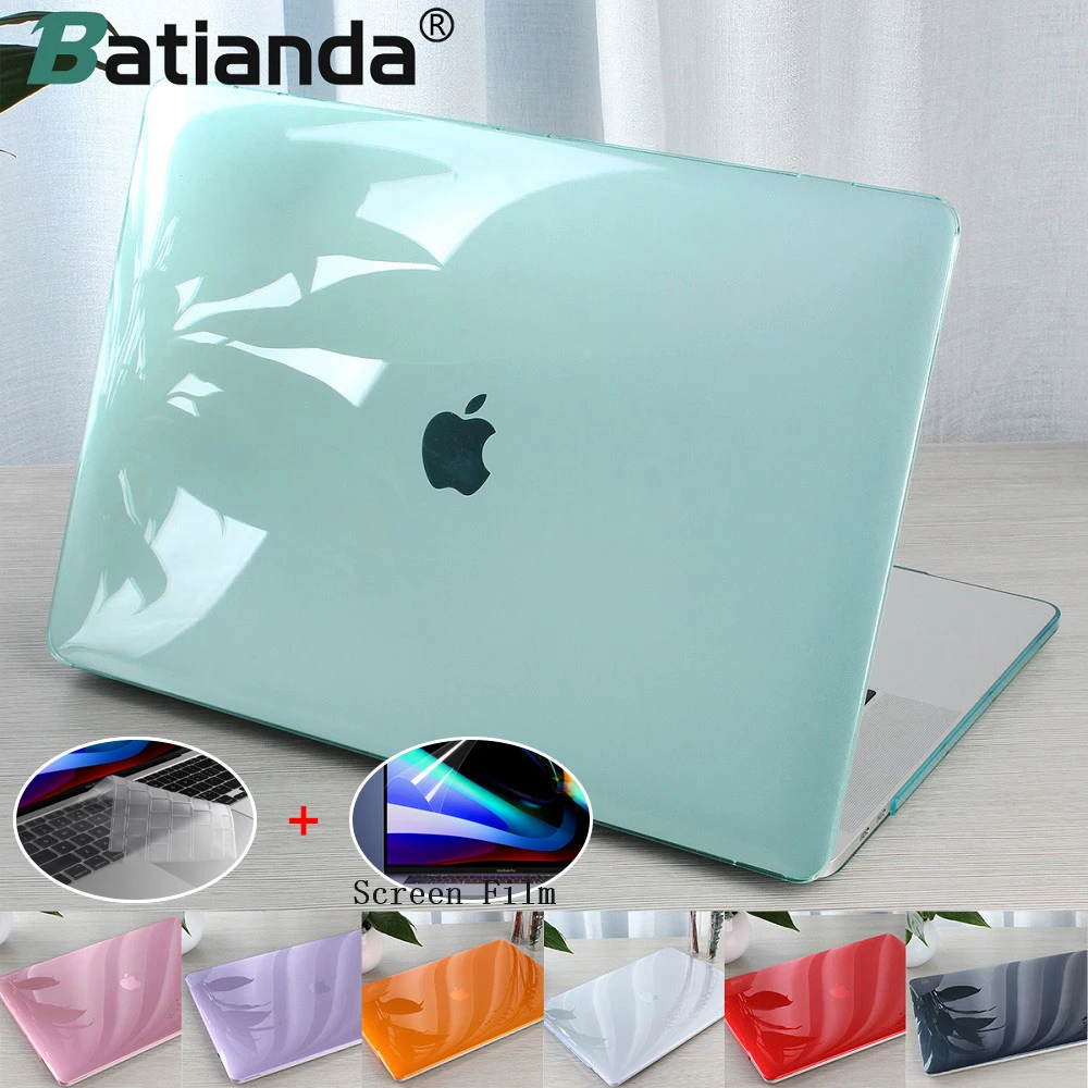 Funda rígida transparente de cristal para Macbook Pro Air, M2, M1, 2022, 2020 Pro, Air11, 12, 13