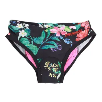 

Women Underwear 3D Silicone Padded Boho Tropical Floral Printed Bicycle Briefs Quick Dry Cycling Shorts