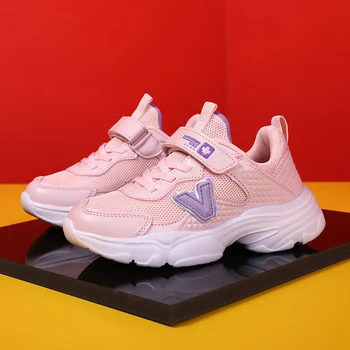 

New Trend Boy Sport Shoes For Children Breathable Teenage Sneakers Non-Slip Kids Boy Sport Shoes Fashion Gym Shoes For Girls