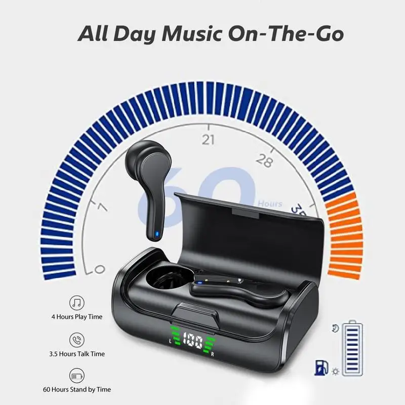 K28 TWS Bluetooth беспроводные наушники Светодиодный дисплей питания спортивные